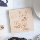 Bespoke Wooden Coasters with your own photo engraved