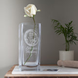 Personalised Glass Vase (add your own image and message)