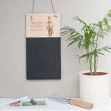 Personalised Equine Chalkboard - your own photograph engraved