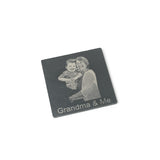 Bespoke SLATE Coasters with your own photo engraved