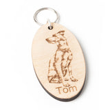 Wooden Keyring with your own photo engraved