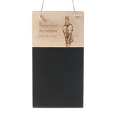 Personalised Equine Chalkboard - your own photograph engraved