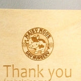 Personalised 'Thank you...' wooden hanging plaque