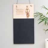 Personalised Equine Chalkboard - your own photograph engraved