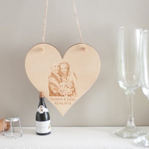 Bespoke Wooden Plaques with your photo engraved
