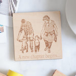 Bespoke Wooden Coasters with your own photo engraved
