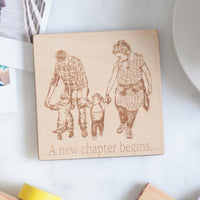 Bespoke Wooden Coasters with your own photo engraved