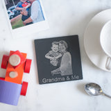 Bespoke SLATE Coasters with your own photo engraved