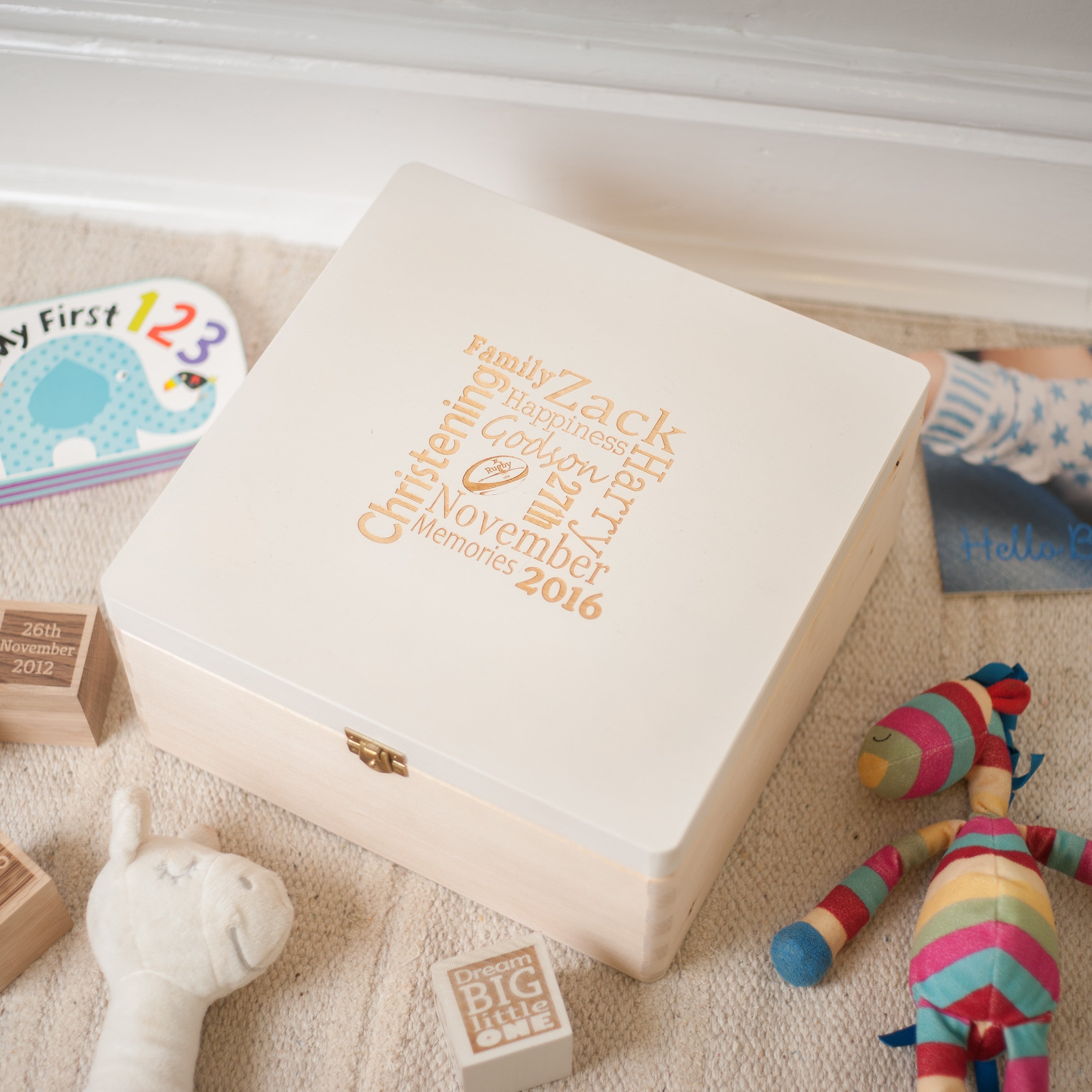 Personalised Baby Keepsake Box