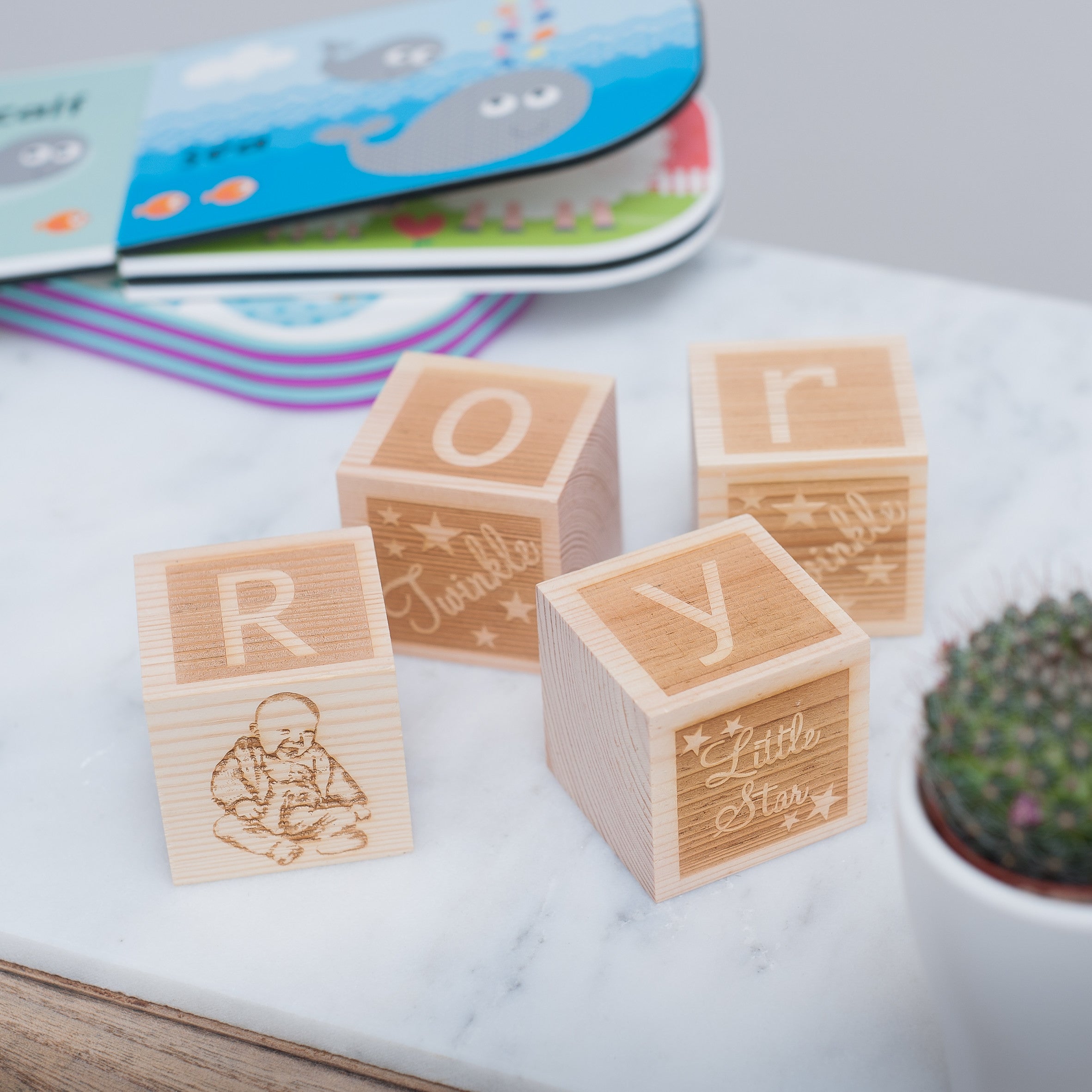 Twinkle OR Dream - Personalised Building Block SET - Pine