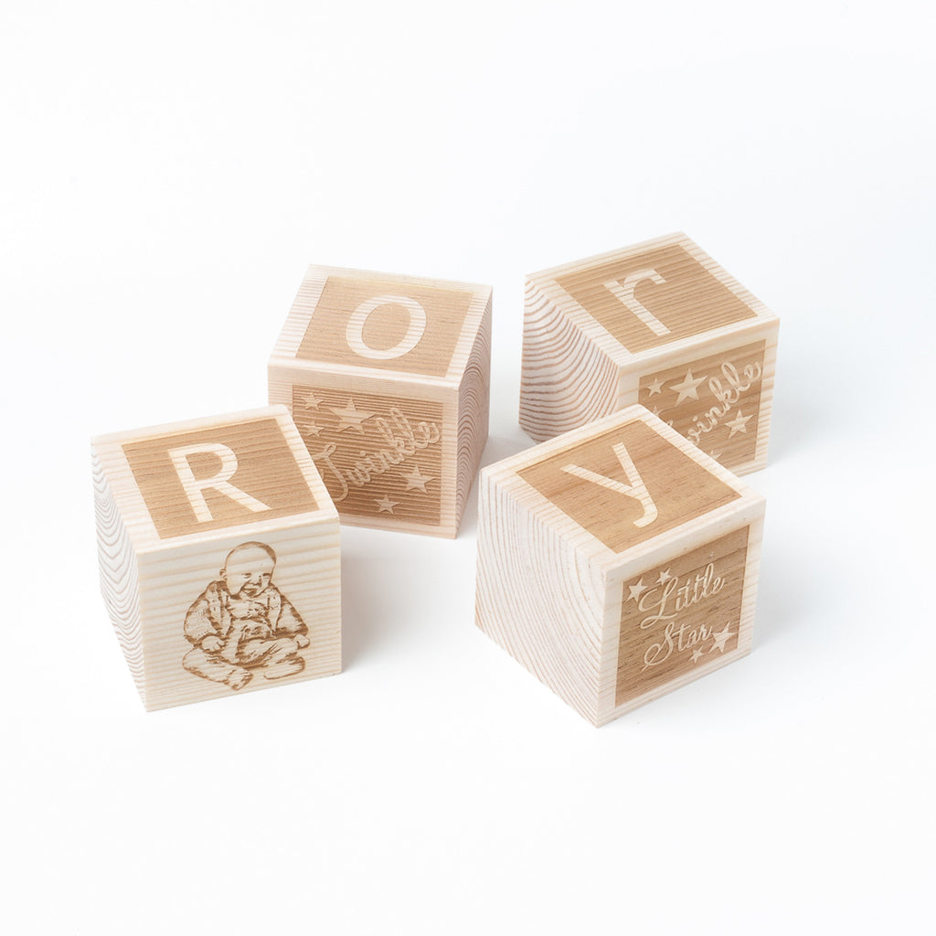 Twinkle OR Dream - Personalised Building Block SET - Pine