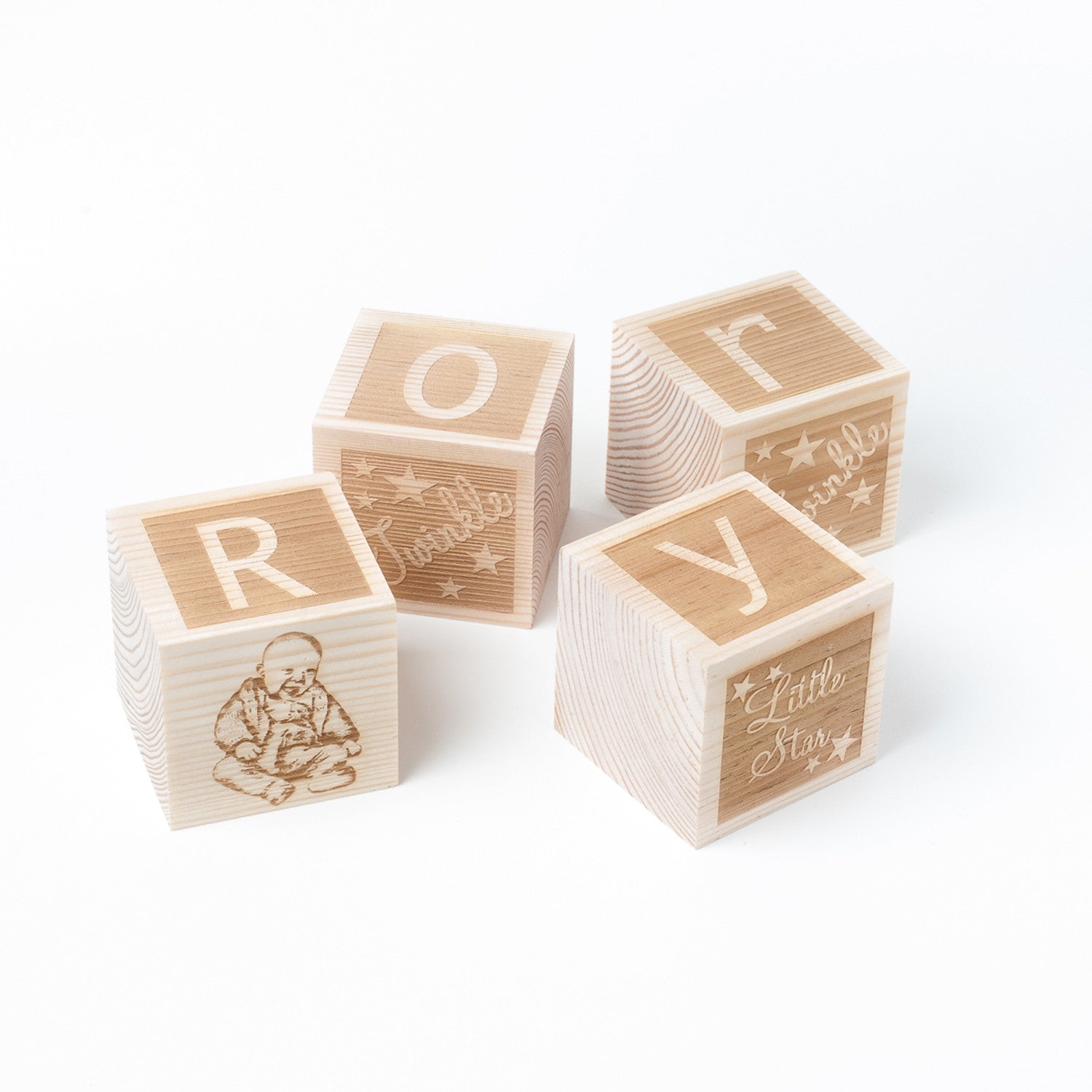Twinkle OR Dream - Personalised Building Block SET - Pine