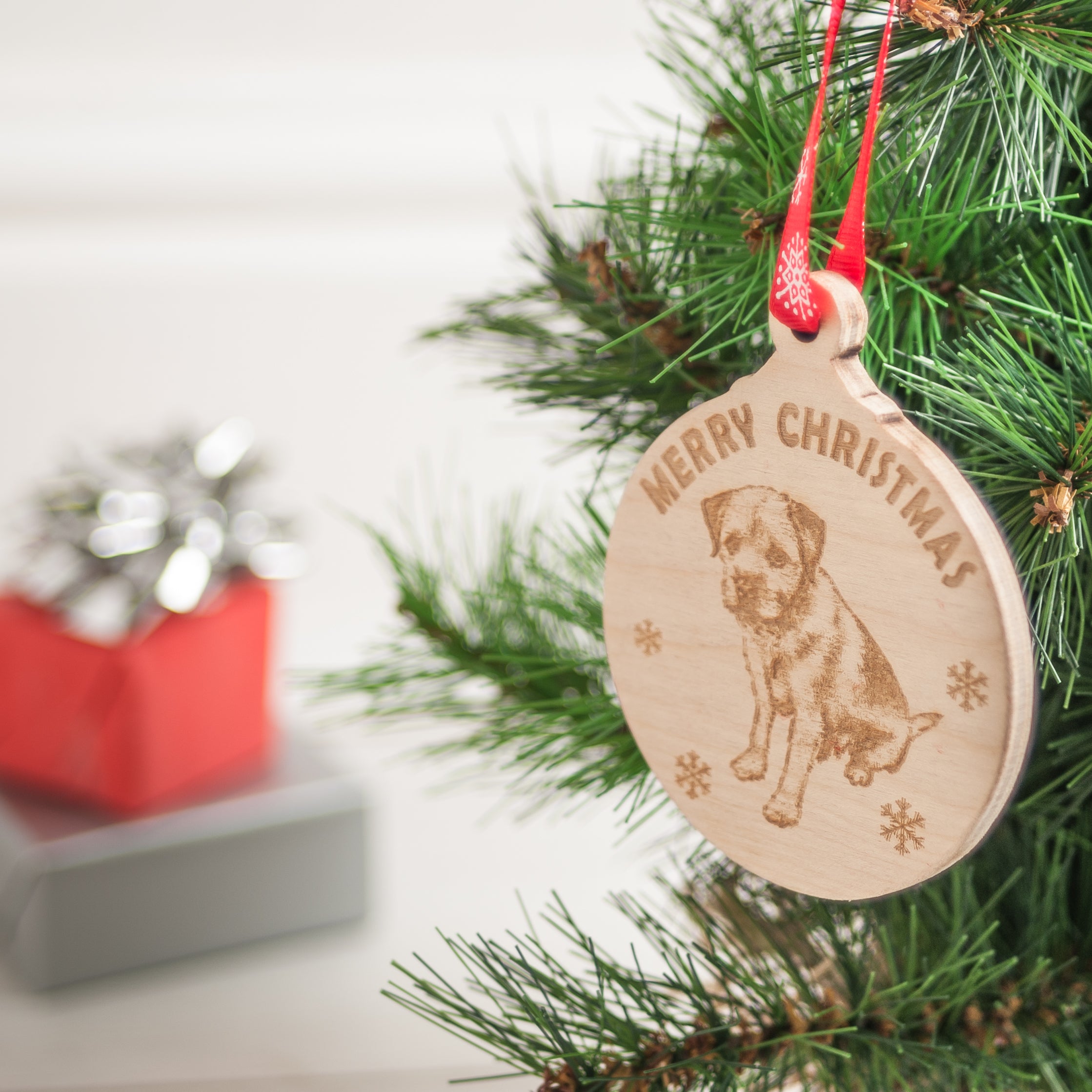 Personalised Christmas Wooden Baubles