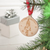Personalised Christmas Wooden Baubles