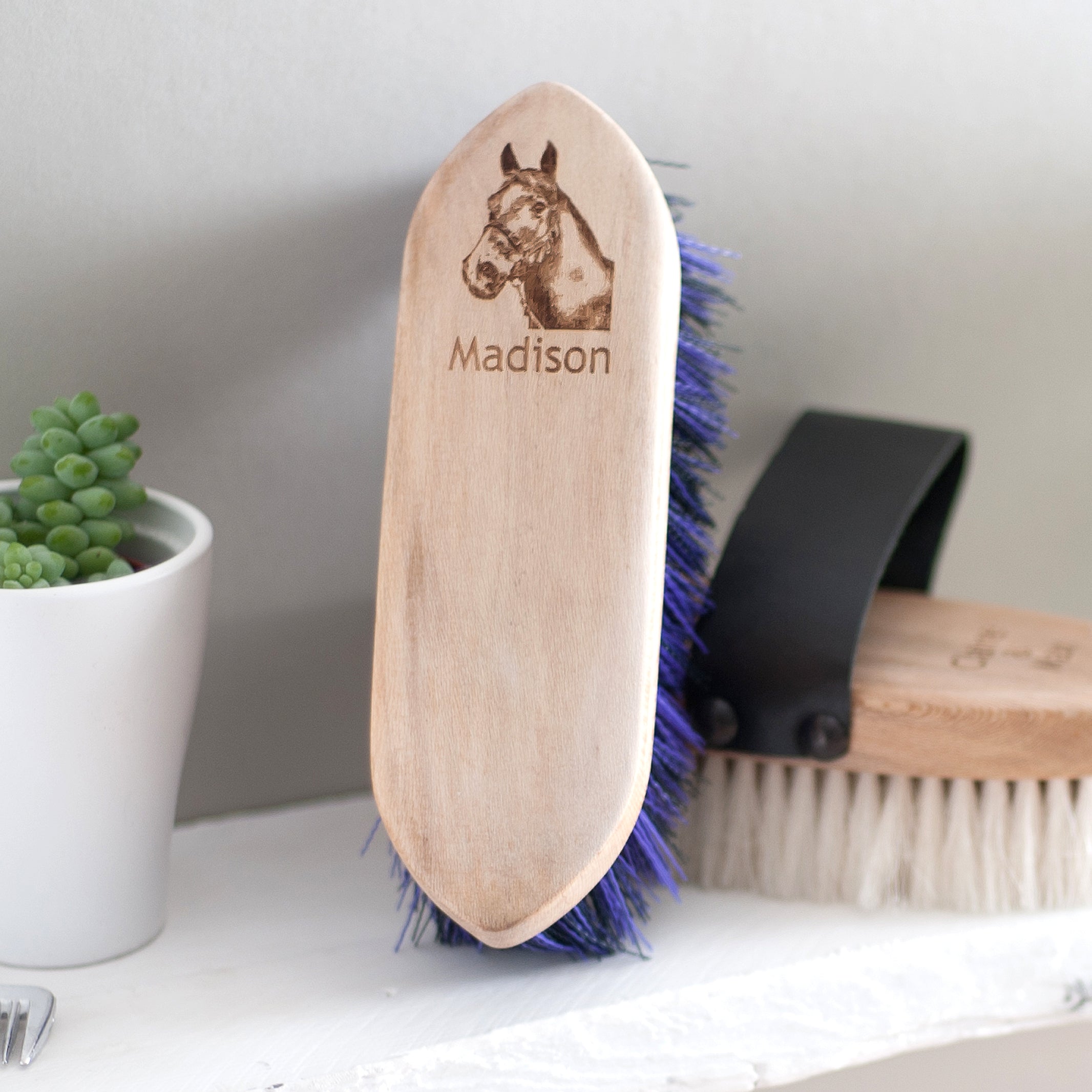 Personalised Horse/Pony Dandy Brush