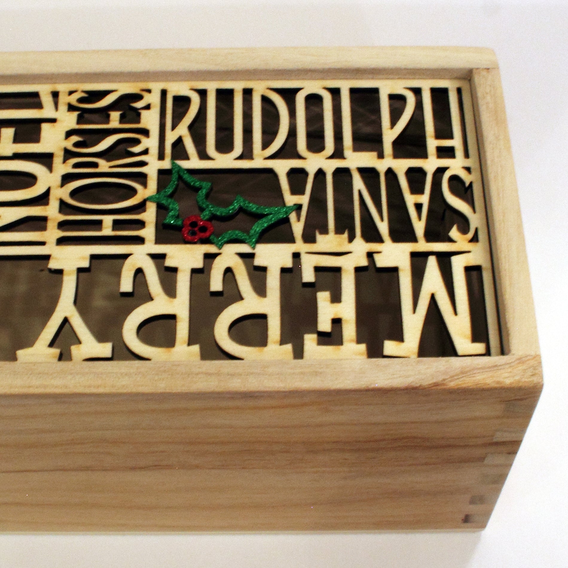 Christmas bottle gift box (add name only)