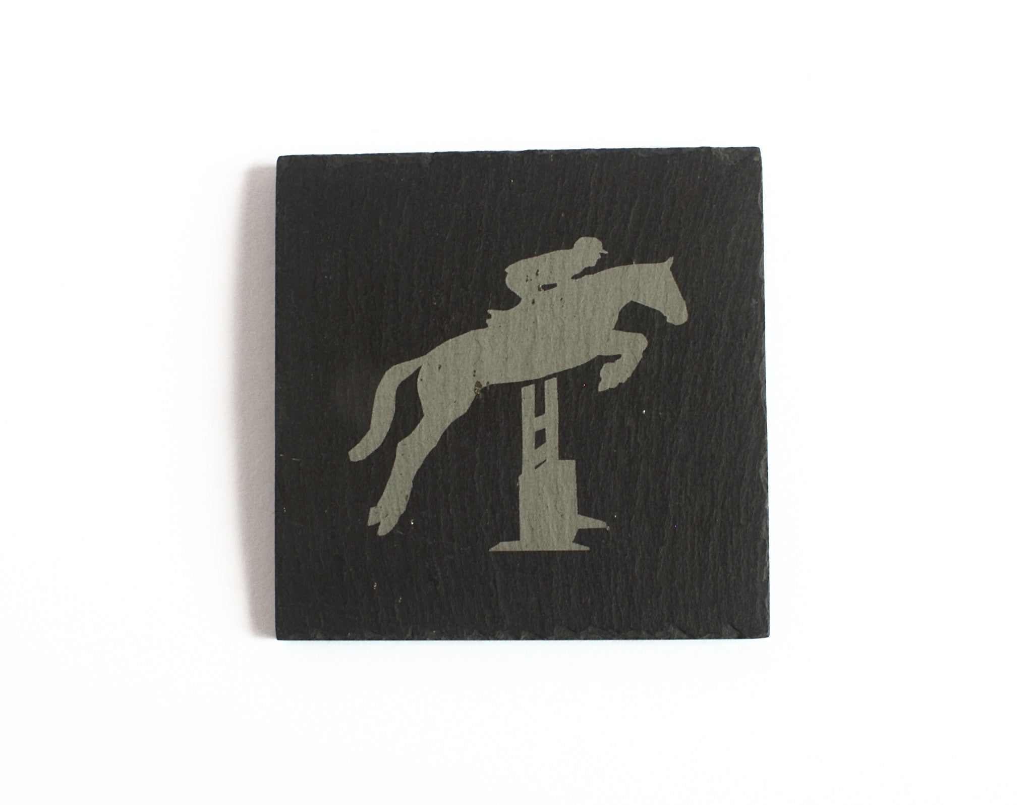 Show Jumping Slate Coaster