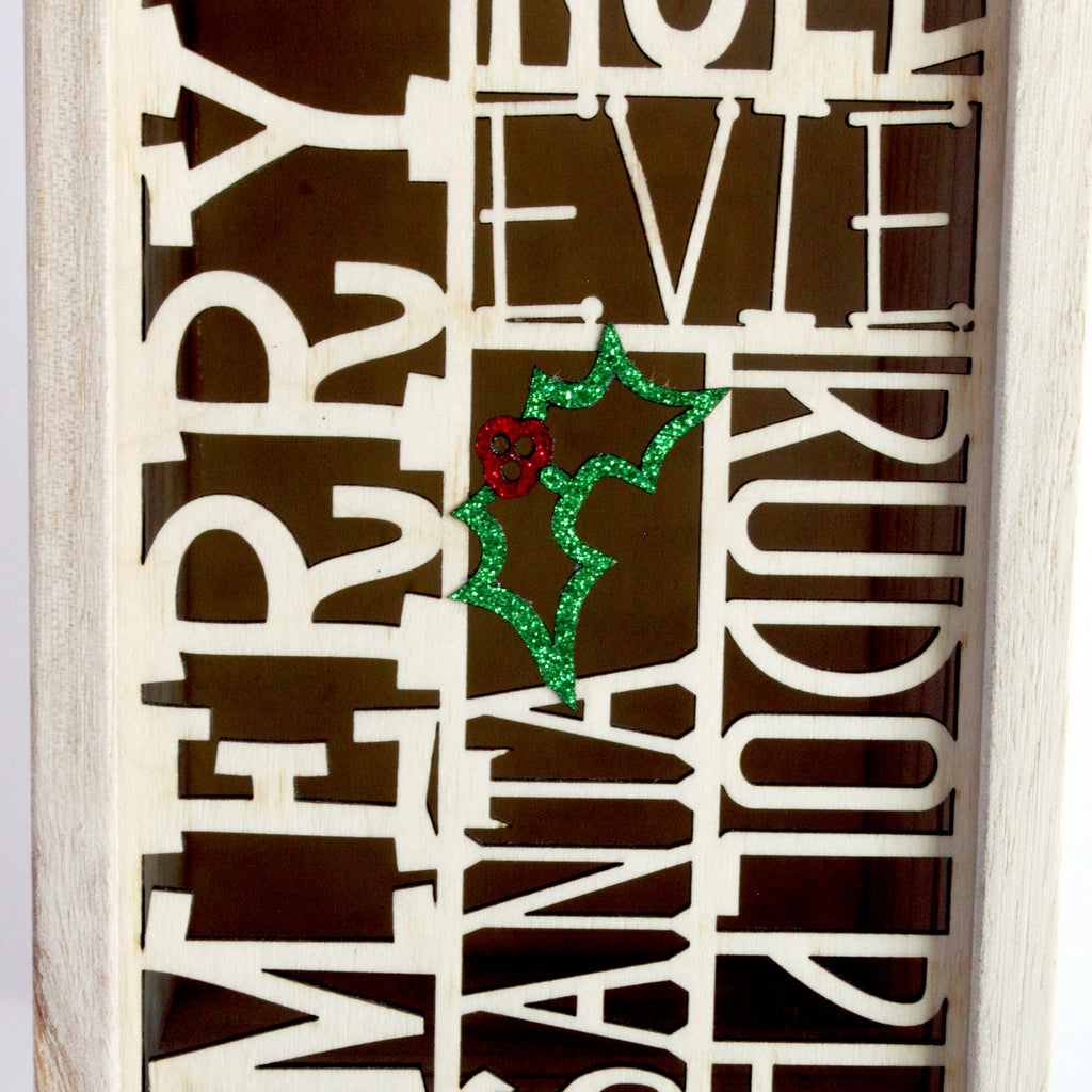 Christmas bottle gift box (add name only)