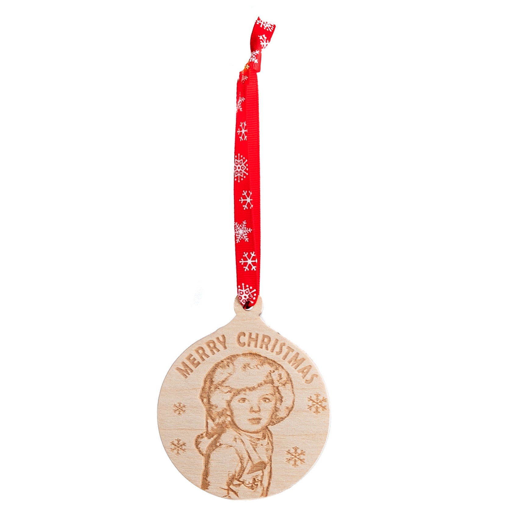 Personalised Christmas Wooden Baubles
